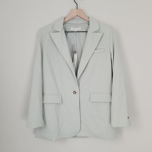 New She + Sky Light Blue Blazer Size Small NWT - Picture 1 of 7